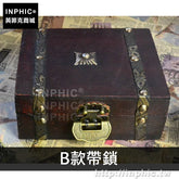 INPHIC-創意包裝盒擺設家居古樸木盒仿古歐式裝飾復古-B款帶鎖